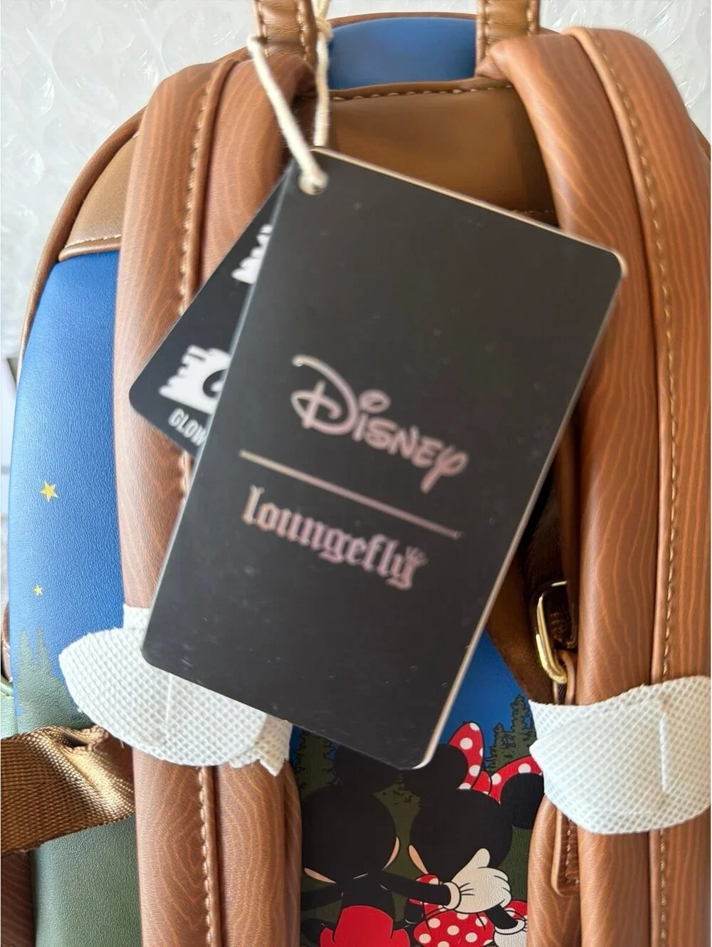 Loungefly Mickey, Minnie, & Friends Camping Scene Mini Backpack NWT